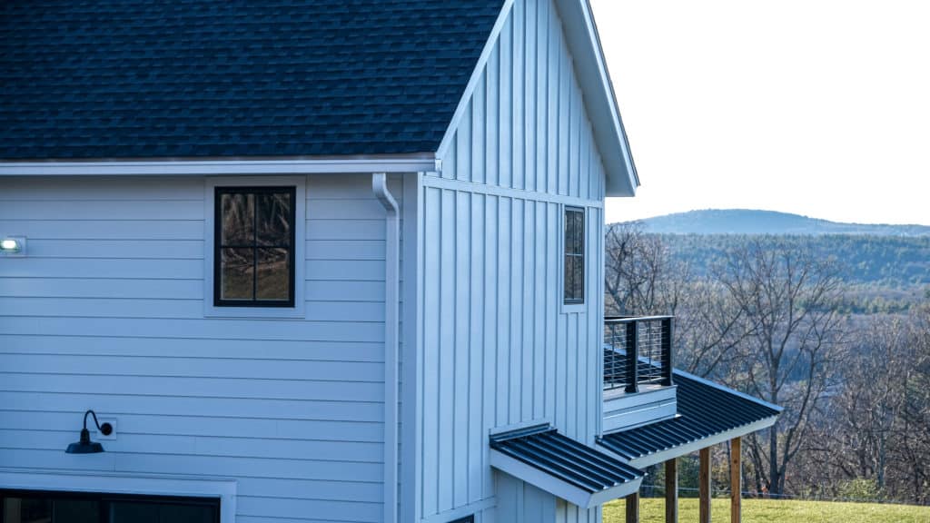 White house with James Hardie siding benefits