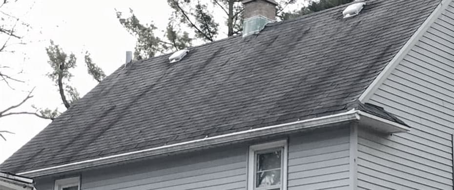 dark streaks on roof