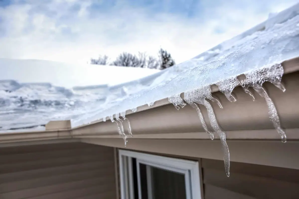 prevent ice in your gutter by using ice and water shield