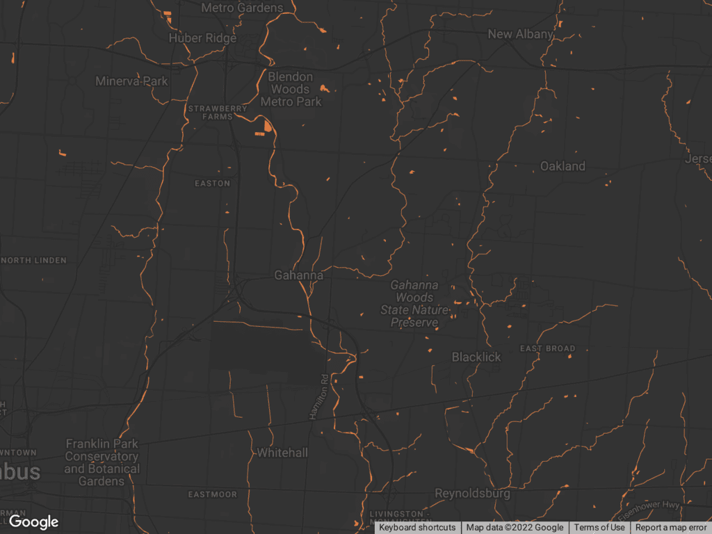 map image of Gahanna, OH