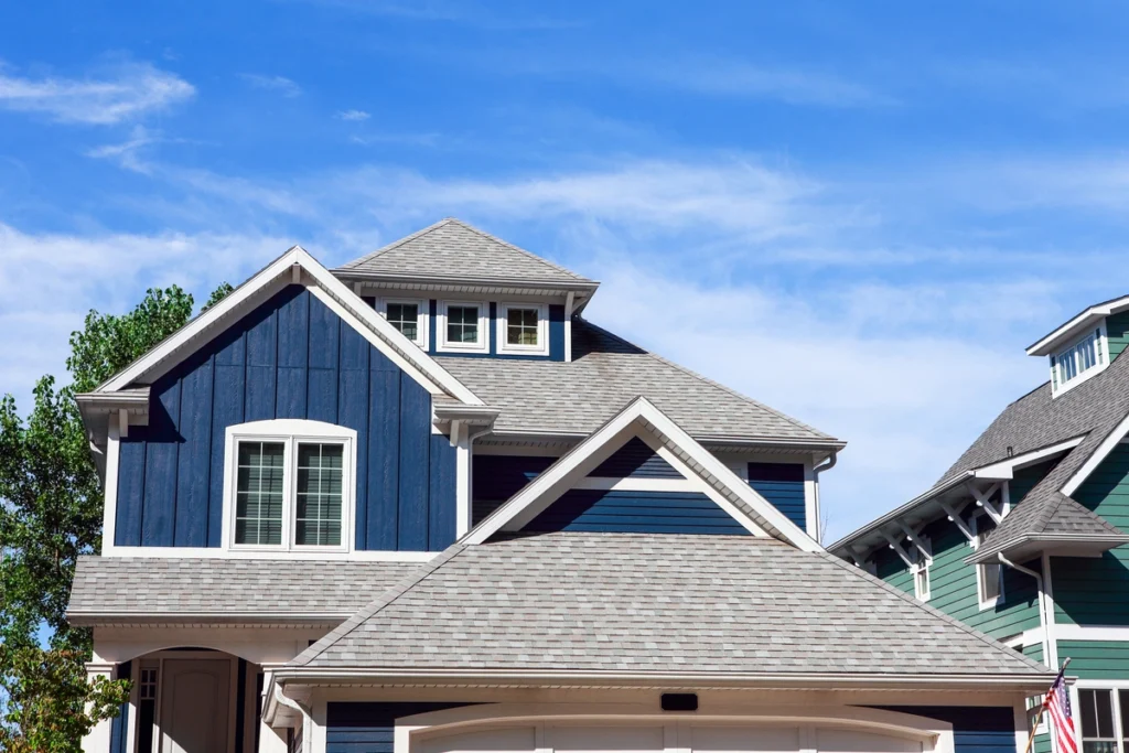 gray shingle roof