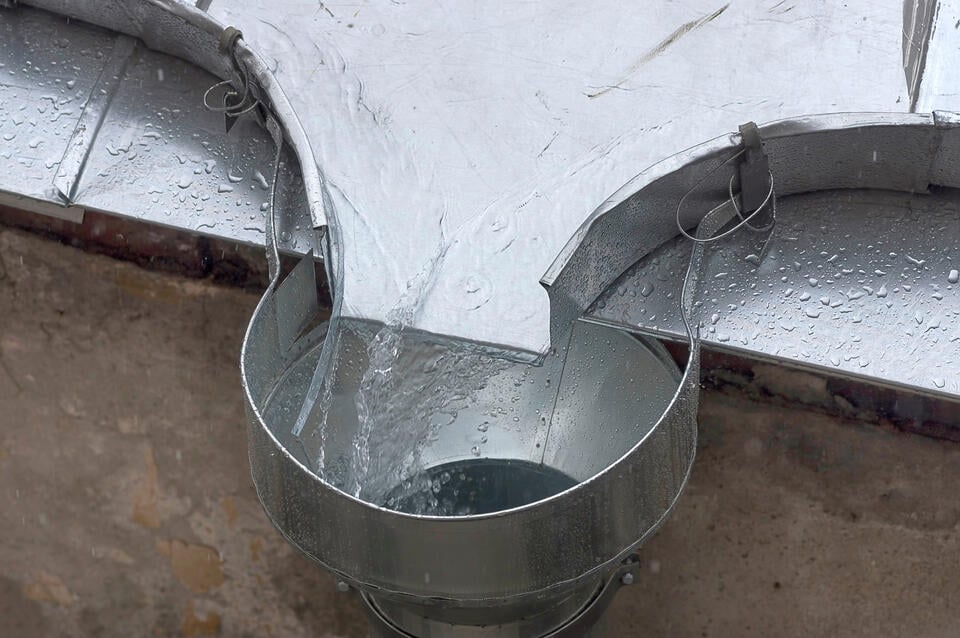 roof drain-roof scupper system