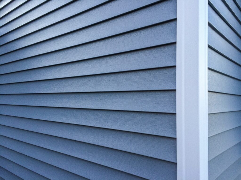 blue insulated vinyl siding