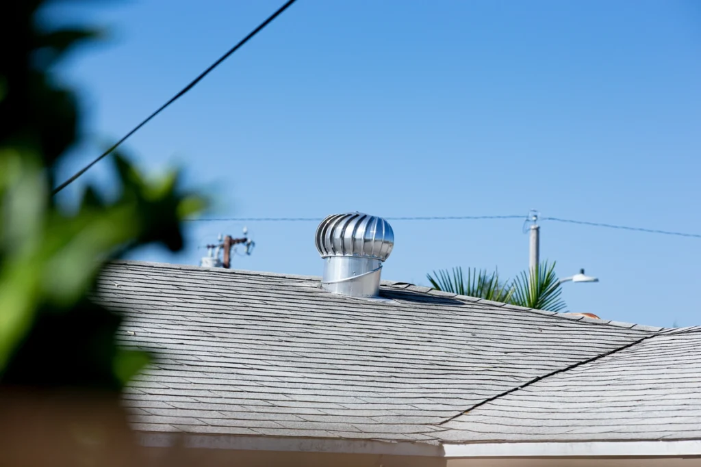 metal vent on roof