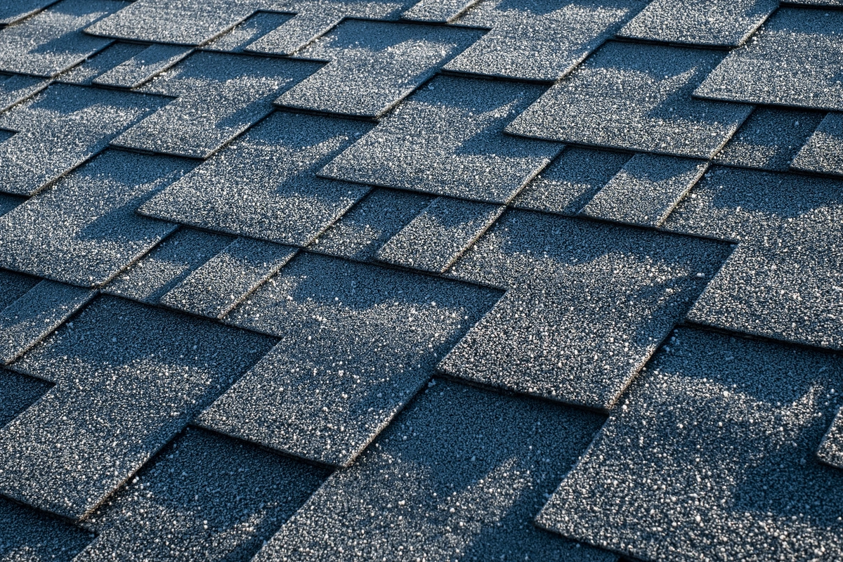 close up of asphalt shingles on a home in Dublin, OH