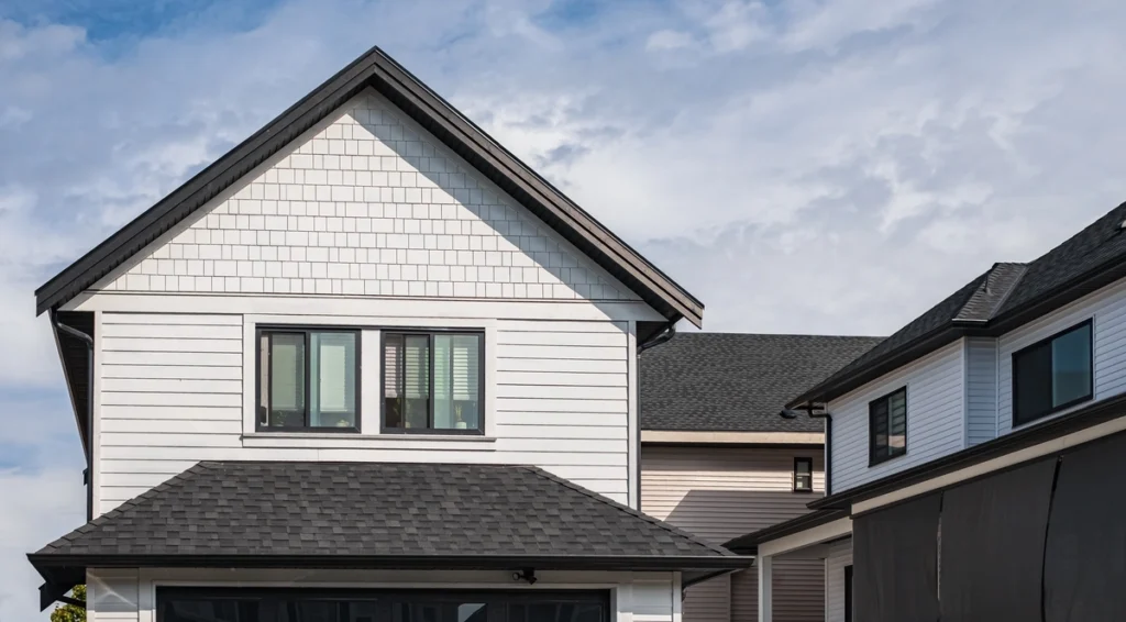 front of a home with a white exterior in Dublin, OH