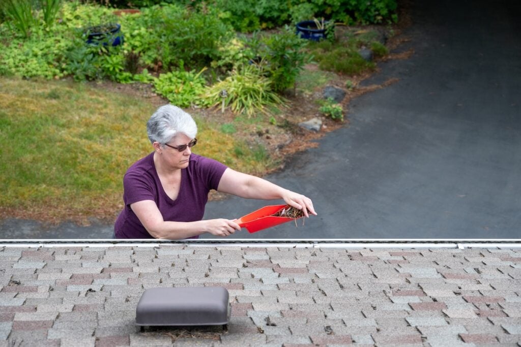 scopping out gutters